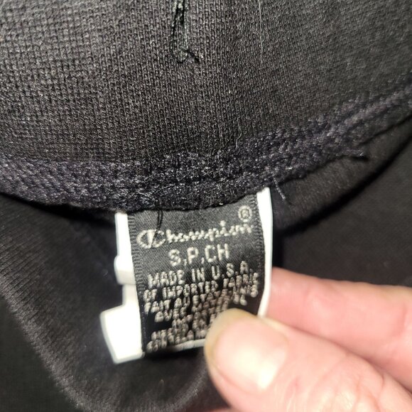 Champion Womens Black Capri Leggings  Cotton Blend Stretch S workout running yog - Picture 4 of 5